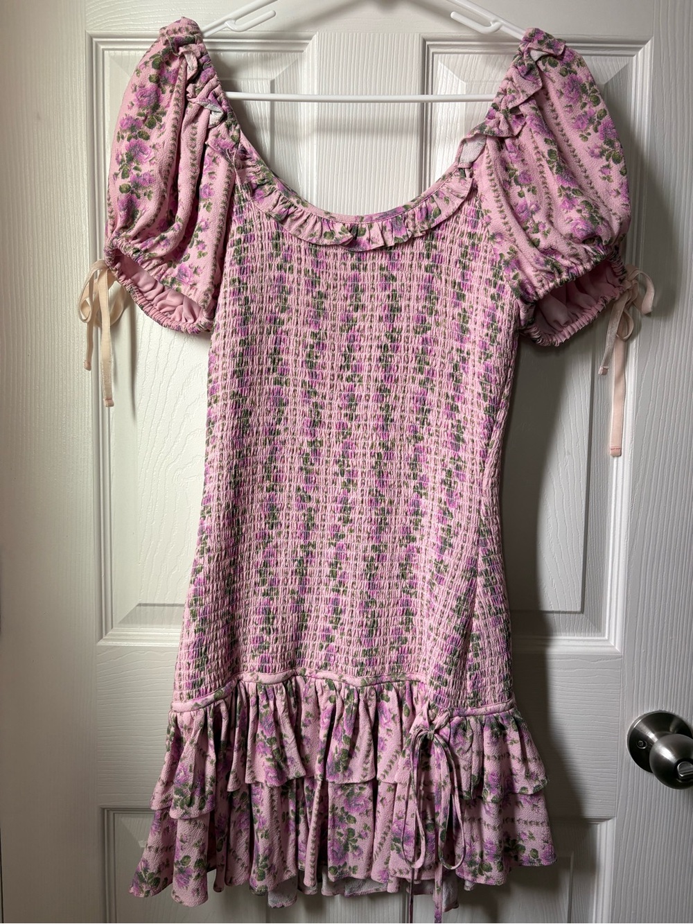 LoveShackFancy Violet Mini Dress